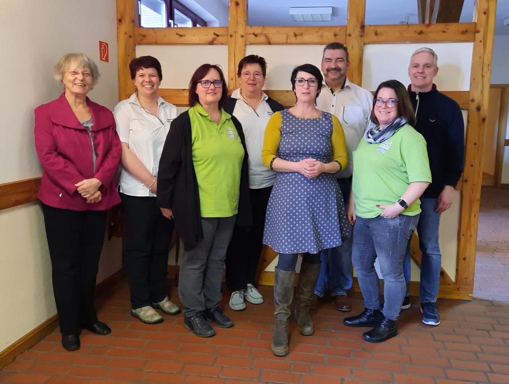 von links nach rechts: H. Hopp, H. Veckenstedt, L. Rosemund, K. Kube, C. Kühnelt, M. Härtner, D. Andrä, P. Schmiedel